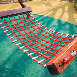 Sand Color Playground Steel Core Kids Rope Hammock 2m x 1,2m
