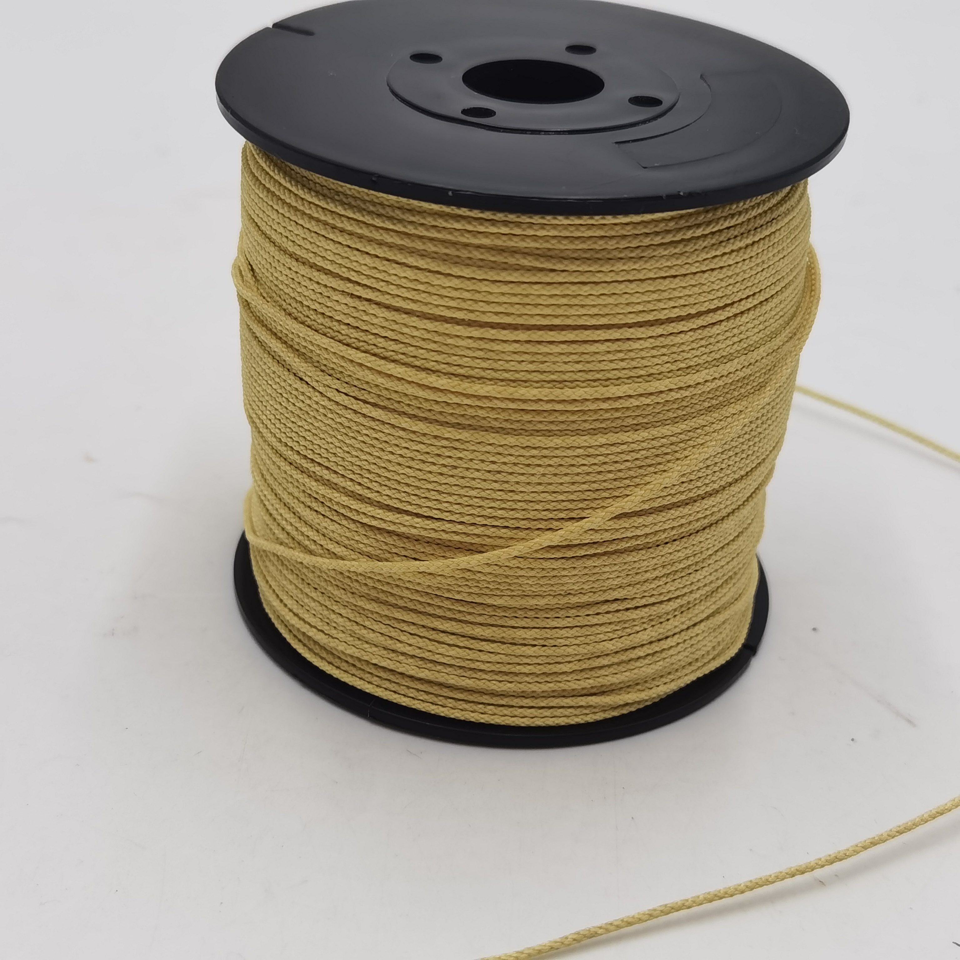 Chinese Professional Grey Color Uhmwpe Rope - High Strength Yellow Color Braided Aramid Rope Fireproof Rope – Florescence