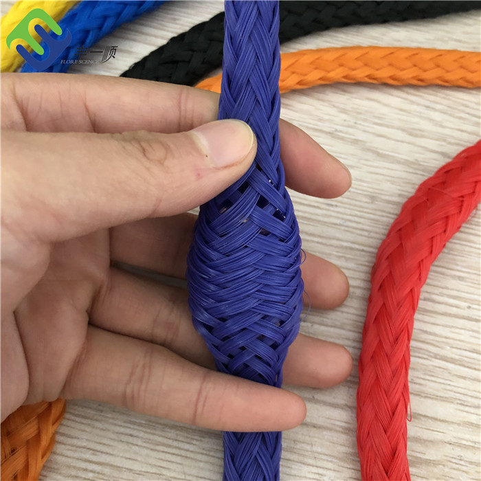 China Colorful Polyethylene Hollow Braided Rope 8mm Made in China factory  and manufacturers