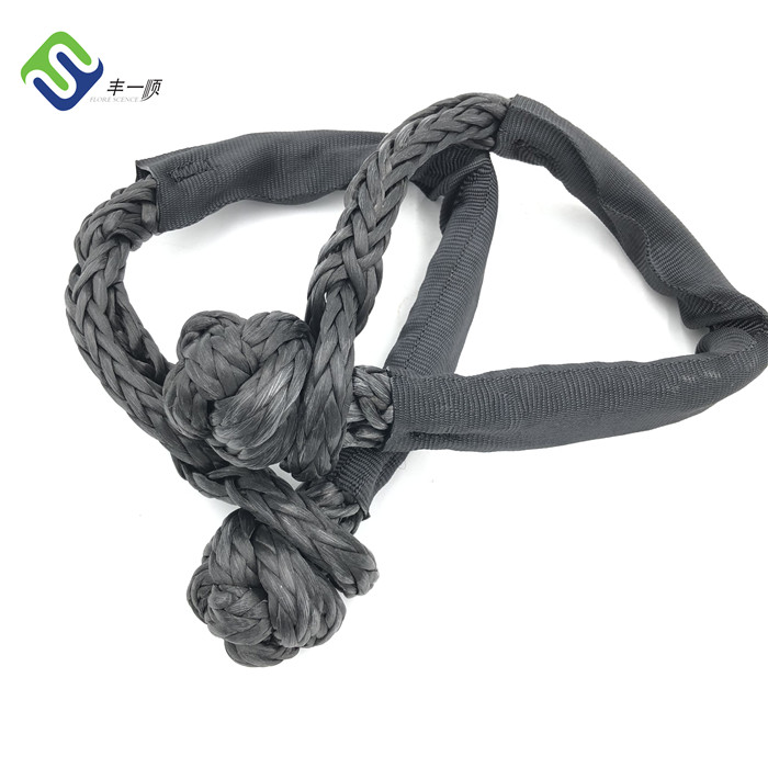 Renewable Design for 3 Strand Polyethylene Twisted Rope -  10mm 12 strand Uhmwpe Hollow Braided Soft Winch Shackles  – Florescence
