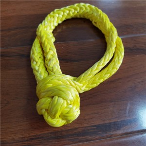 12mm * 500mm UHMWPE Rope 12 Strand Braided Soft Shackle