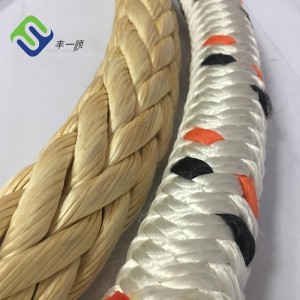 UHMWPE Core With Polyester Cover Rope Double Braided UHMWPE Mooring Rope Tug Towing Rope