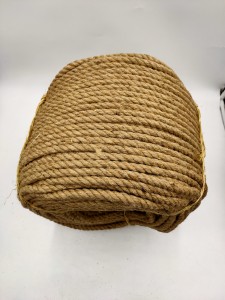 natural 8mm sisal rope 3 strand twisted jute rope for sale