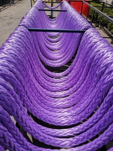 32mm*220m UHMWPE Fiber 12 Strand Braided Mooring Rope