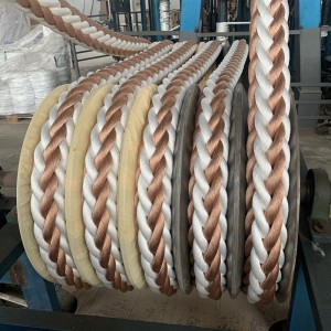 Marine Using 8/12 Strand Polyester Towing Rope for Mooring Vessel/Ship/Boat