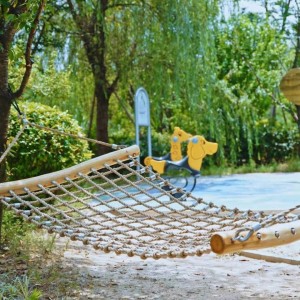 1.5*0.8m Outdoor Tree Swing 4 Strand Polyester Combination Rope Hammock