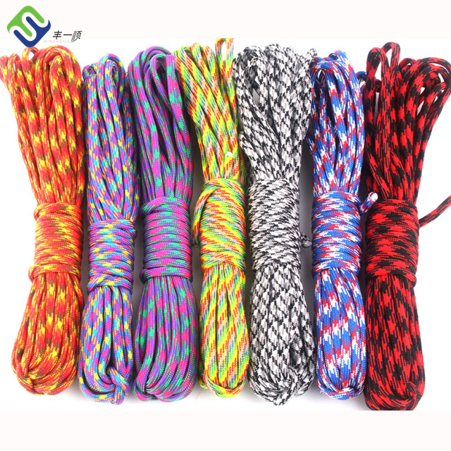 Factory directly supply Pp Colored Packing Rope - Paracord Nylon Braided Outdoor Used Camping Rope  – Florescence