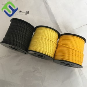 Customized Colored UHMWPE Braided Rope 2mm with Polyester Jacket Made in China