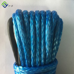 Синтетички плетенка со висока јачина uhmwpe плазма винч јаже 6mmx15m