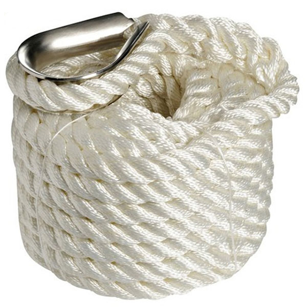 10mmx100m Nylon 3 Strand Twisted Anchor Line Rope With Thimble Featured Image