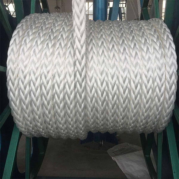 Factory Promotional Polyethylene Twine - 28mm-128mm 12 Strands Nylon Mooring Rope for Marine – Florescence