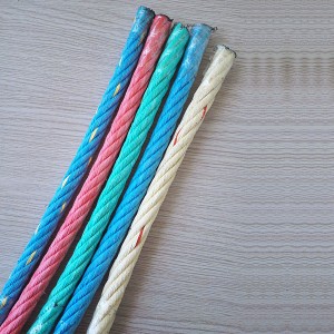 High strength 6 strand PP combination rope for Fishing Trawler