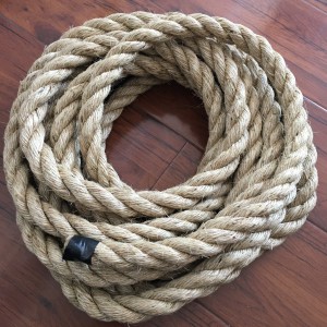 22mm/24mm 3 Strand Z Twisted Sisal Fiber Hemp Rope Hot Sale