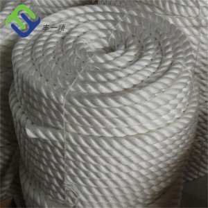 White Nylon 3 strand twisted rope