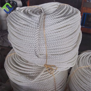 16 mm x 220 m 3-strengs nylon gedraaid touw voor maritiem gebruik