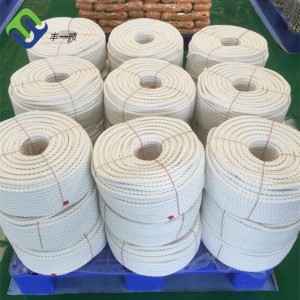 Hot sale white 3 strand PP/polyester/Nylon mooring rope