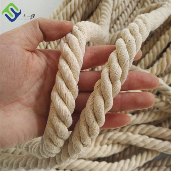 factory customized Twisted Kevlar Winch Rope - China Manufacture Wholesales 12mm 3 strand cotton rope  – Florescence