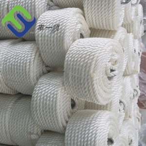 19mmx220m 3 Strand Twisted Nylon Marine Anchoring Rope With High Breaking Load