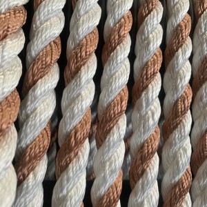 Mmiri Na-eji 8/12 Strand Polyester Towing Rope maka Ụgbọ mmiri / Ụgbọ mmiri / Ụgbọ mmiri