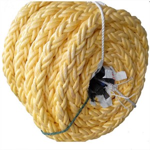 Colored 8 Strands Braided mooring rope with high strength