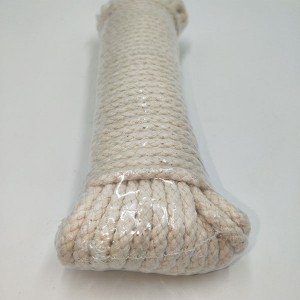 100% natural cotton braided rope