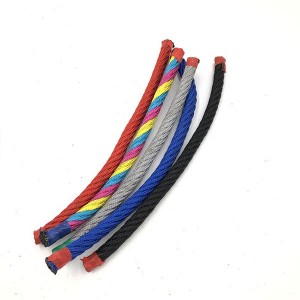 6 strand Polyester combination rope for playground