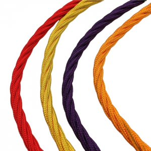 Colorful 4 strand Polyester combination rope for playground climbing net