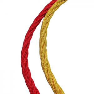 Tali gabungan poliester 4 helai berwarna-warni untuk jaring panjat taman permainan