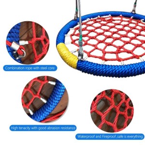 Round Children Nest Swing Seat for Commercial Use Playground Rope
