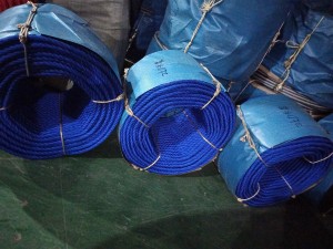 Kulay Gray 16mm Stainless Steel Wire Core Polyester Rope Na May Customized na Kulay