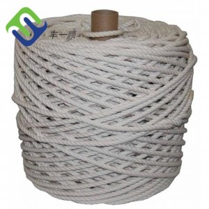 High Quality 3mm 4mm 5mm 3 Strand Twisted Natural Cotton Rope