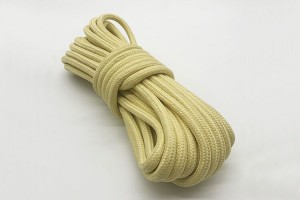 High Temperature Fireproof 3mm Braided Aramid rope