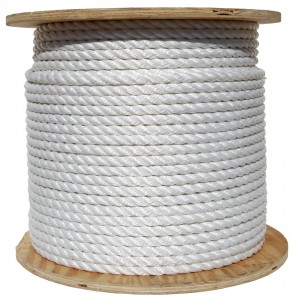 High Tensity Wholesale For 3 Strand polyester Twisted Rope For Marine Use