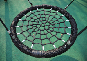Igralište Okrugla mreža za ljuljanje sa užetom za djecu Mrežna ljuljačka za ptičje gnijezdo Mrežna ljuljačka