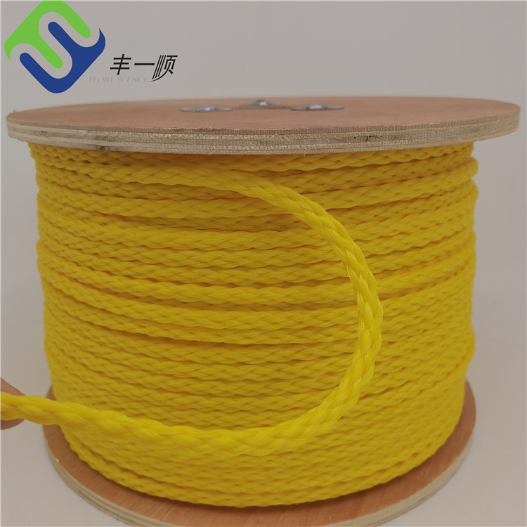 Fixed Competitive Price Twisted Uhmwpe Rope - Hot Sales Yellow color Polypropylene Rope Hollow Braid PP Rope – Florescence