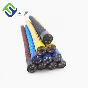 16mm 6 strand PP steel combination rope with fiber core for climbing net