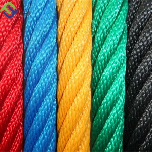 Lauko 16 mm 6 vijų nailono kombinuota žaidimų aikštelės virvė su įvairiomis spalvomis
