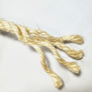 8mm 100% 3 strand Natural Eco-friendly Twisted Sisal Rope