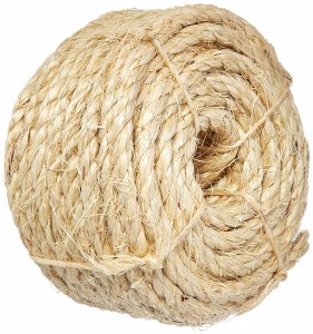 Parduodama aukštos kokybės natūralios spalvos 3 vijų susukta sizalio virvė/džiuto virvė