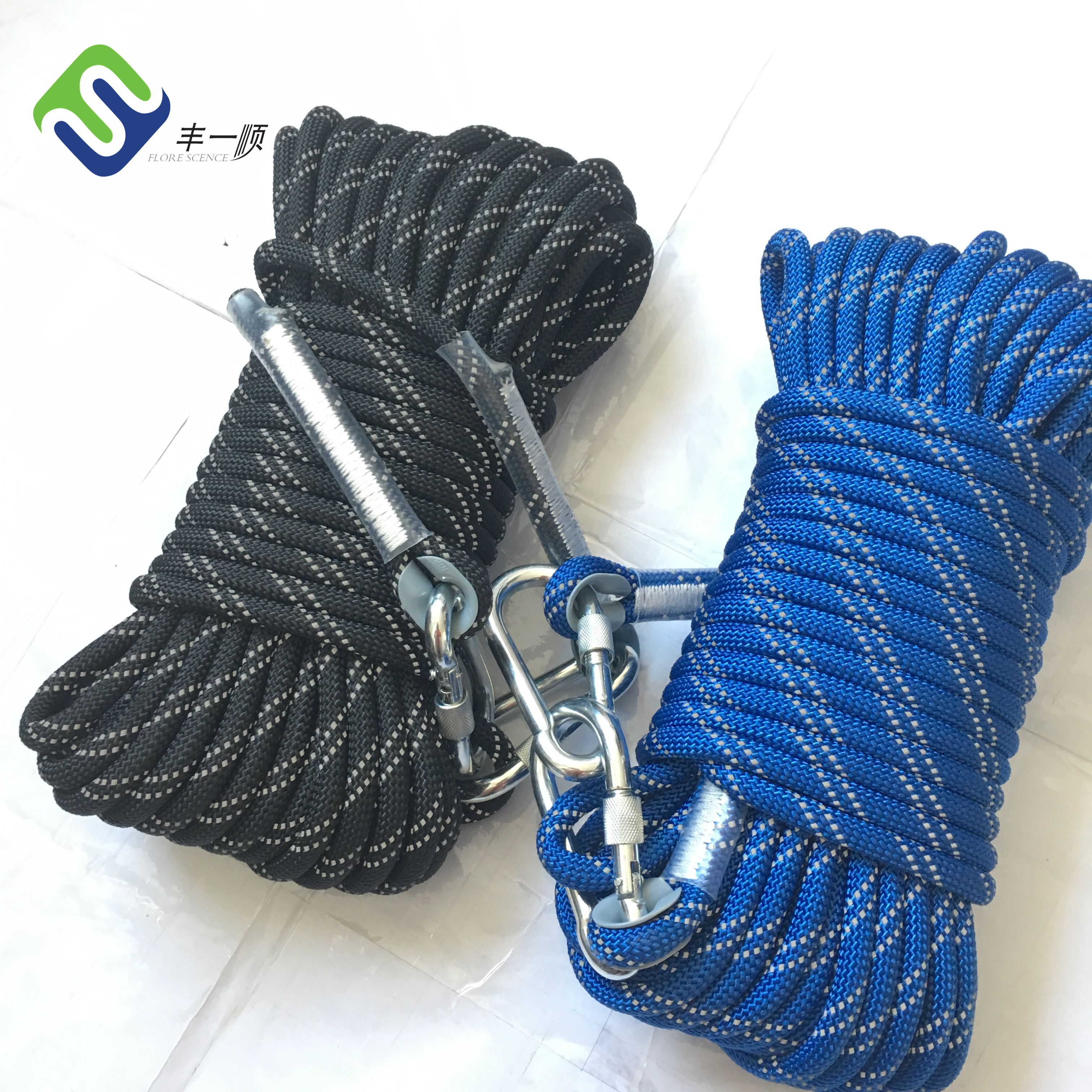 2017 Latest Design Manila Natural Rope - Safety Nylon Dynamic Climbing Rope for Outdoor Rescue  – Florescence