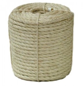 6mm Chinese Manufacturer 3 Strand Twist Natural Sisal Rope Packaging Rope