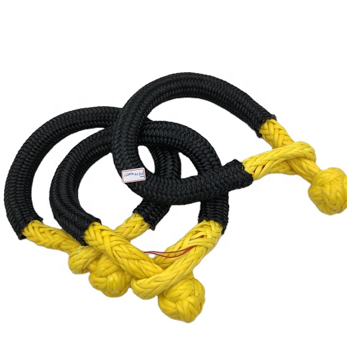 Special Price for Soft Shackle - 10mm soft shackle 12 strand uhmwpe rope with protective sleeve – Florescence