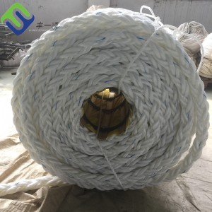 High strength 8 strand PP Polyester Nylon mooring rope used for marine