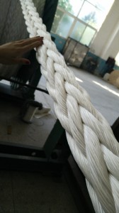 Dia 75mm 12 Strand floating on the water pp braided Mooring Rope