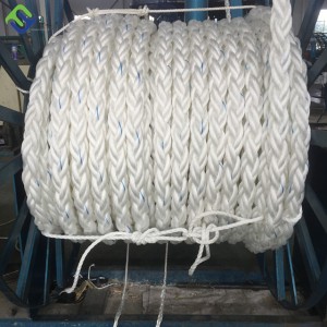 60mm 8 Strand Polypropylene and Polyester Mixed mooring Rope