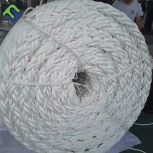 Privezna vrv s premerom 64 mm, 8-žilna kvadratna pletena PP vrv Danline
