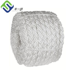 Chinese Rope Manufacturer 8 Strand Polyester Rope Marinated rope mooring