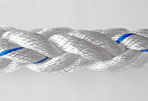 High Tensity Wholesale For 3 Strand polyester Twisted Rope For Marine Use