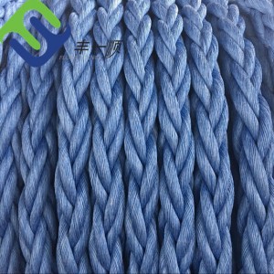 Wear Resistance 8 Strand Polyester Rope hege taaiens Marine Braided Poly Rope