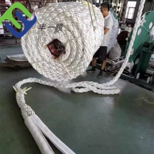 36 mm 8 pramenov pletena privezna vrv iz poliestra z visoko trdnostjo
